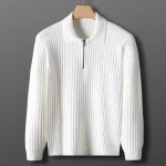 Classic Ribbed Zip Sweater