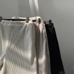 Ribbed Pleated Trousers - Image 2