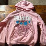 Spider Worldwide Men's Pink Hoodie