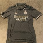 Adidas Men's Grey and Navy T-shirt