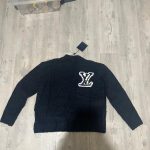 Louis Vuitton Men's Black and Navy Jumper - Image 2