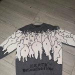 Louis Vuitton Men's Grey and White Jumper - Image 2
