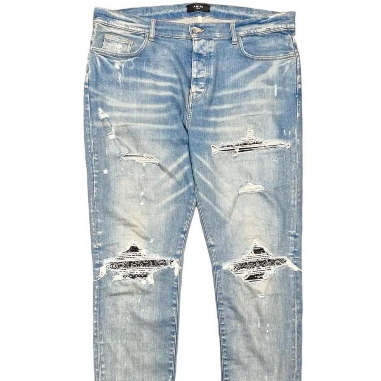 P0-1-261.jpg Amiri Men's Blue Jeans - Image 1