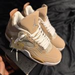 Jordan Men's Tan and Cream Trainers - Image 2