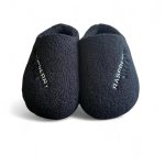 Men's Black and Grey Slides