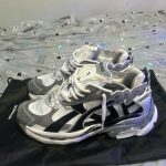 Balenciaga Men's Grey and White Trainers - Image 2
