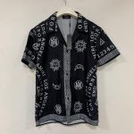 Amiri Men's Black and Navy Shirt