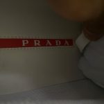 Prada Men's Red and White Trainers - Image 2