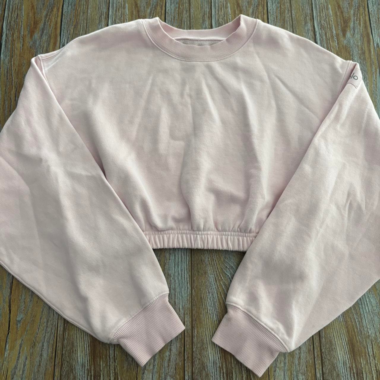 P0-1-479.jpg Alo Yoga Women's Pink Sweatshirt - Image 1