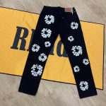 Denim Tears Men's Black and Navy Jeans - Image 2