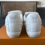 Louis Vuitton Women's White and Cream Trainers - Image 2