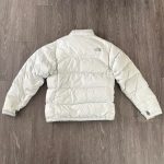 The North Face Women's White and Grey Jacket - Image 2