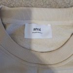 AMI Paris Men's Cream and Red Sweatshirt - Image 2