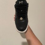 BAPE Men's Black and White Trainers - Image 2
