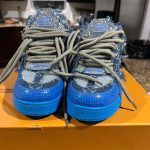 Louis Vuitton Men's Blue Trainers - Image 5