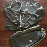 Nike Men's Green and Khaki Joggers-tracksuits