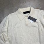 Bill Blass Men's Cream and White Polo-shirts - Image 7