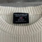 Polo Ralph Lauren Men's Cream and White Jumper - Image 3