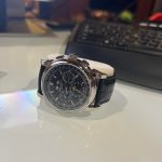 Patek Philippe Men's Black and Silver Watch - Image 3