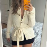 Zara Women's Cream and White Jumper