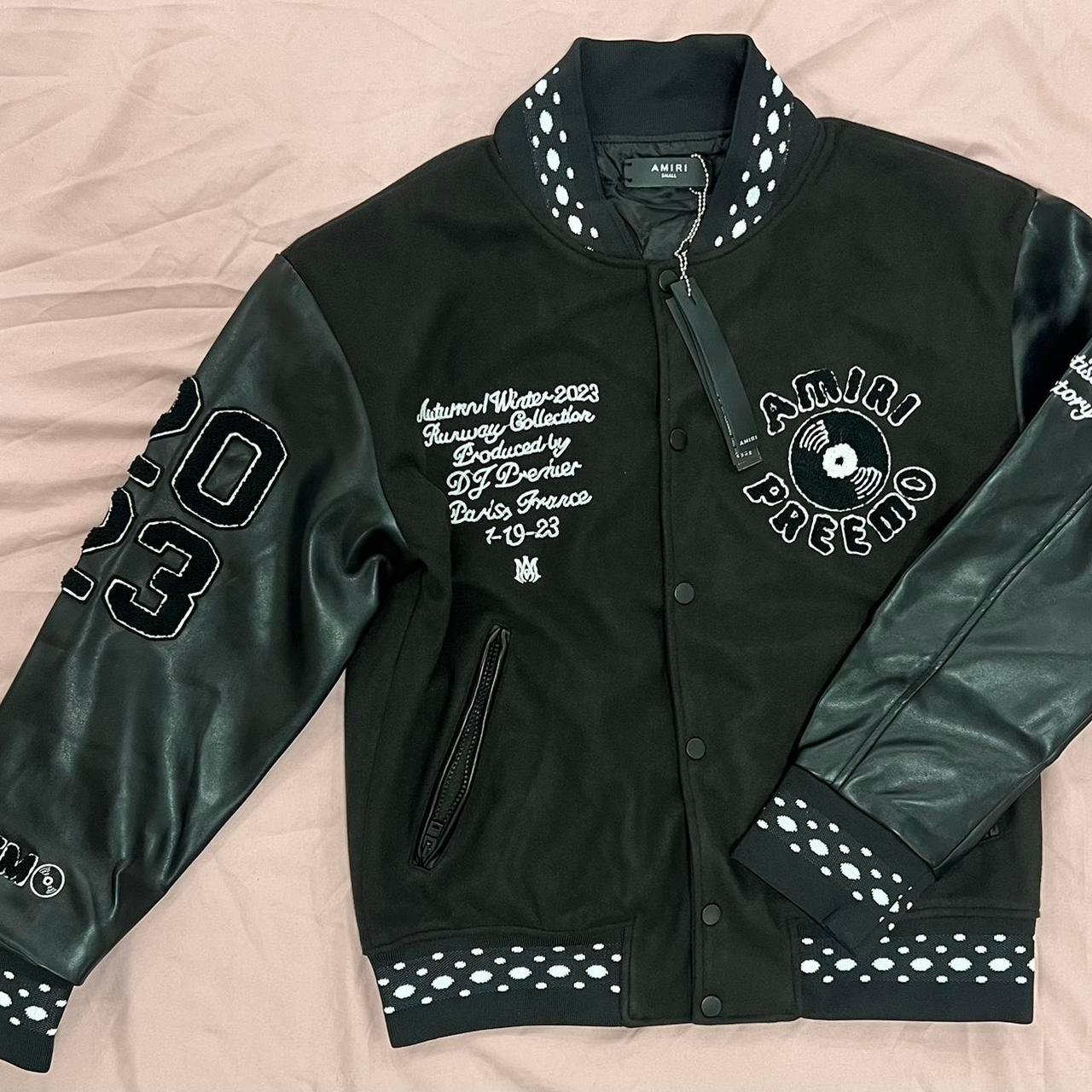 P0-207.jpg Amiri Men's Black and Green Jacket - Image 1