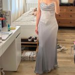 Women's Blue and Grey Dress