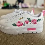 Puma Women's White and Blue Trainers