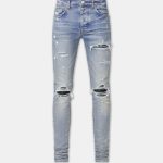 Amiri Men's Blue and Grey Jeans