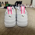 Puma Women's White and Blue Trainers - Image 4
