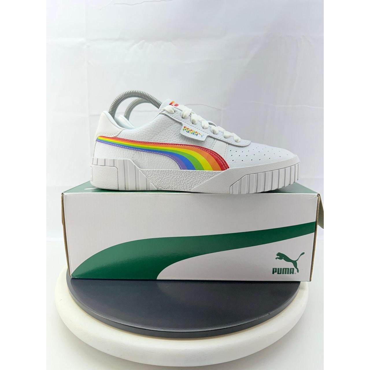 P0-3-172.jpg Puma Women's White and Blue Trainers - Image 1