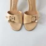 Louis Vuitton Women's Cream Mules - Image 4