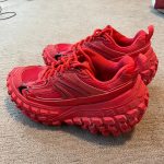 Balenciaga Men's Red and Orange Trainers - Image 4