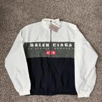 Balenciaga Men's White and Black Jacket