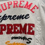 Supreme Men's Grey and White Hoodie - Image 8