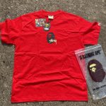 BAPE Men's Red T-shirt