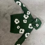 Denim Tears Men's Green Hoodie