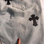 Men's Blue and Grey Jeans - Image 5