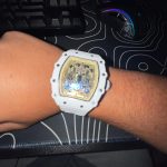 White and yellow Richard Mille RM 11-03 watch