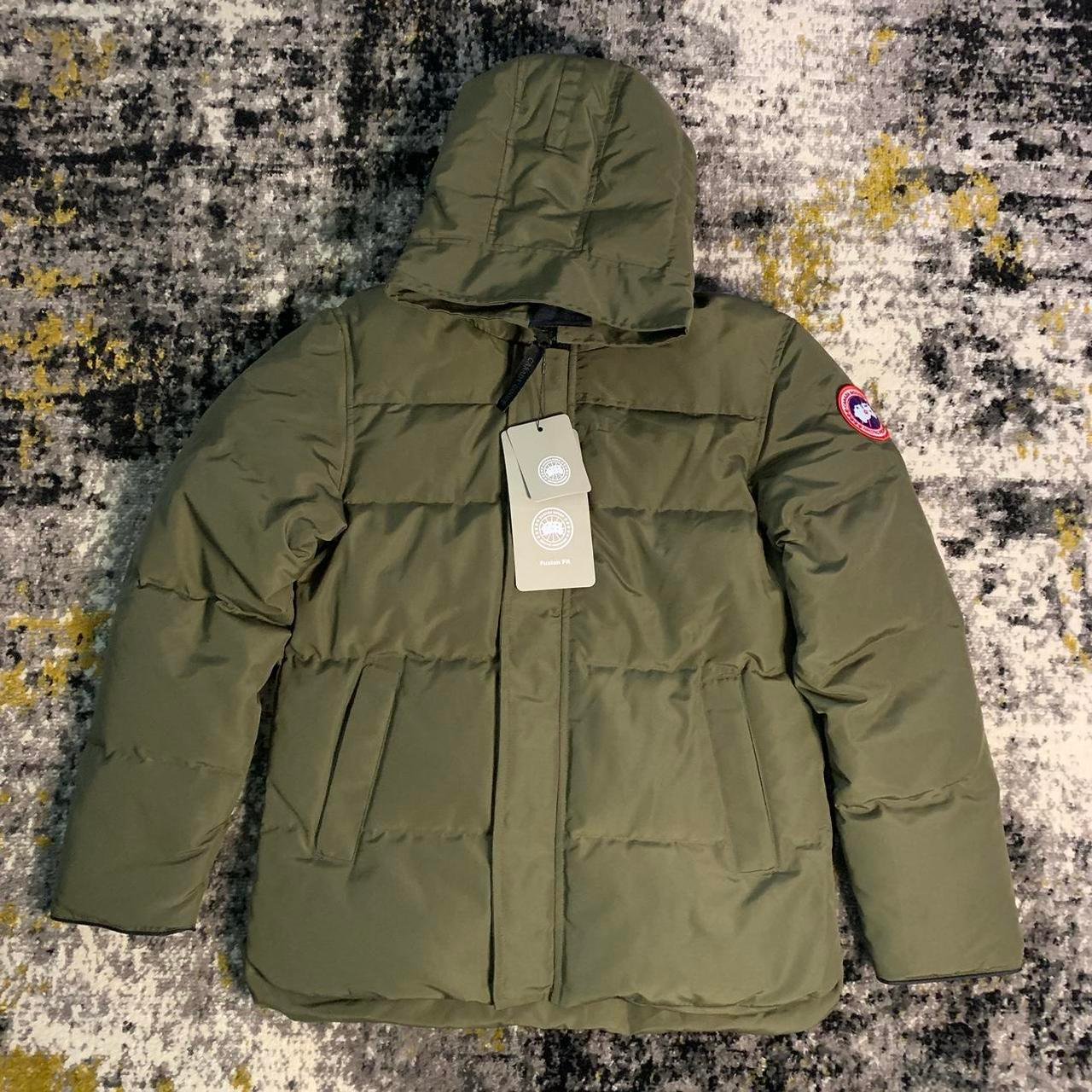 P0-47.jpg Canada Goose Men's Khaki and Green Coat - Image 1