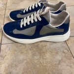 Prada Men's Blue and Navy Trainers
