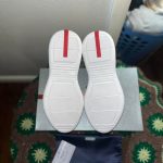 Prada Men's Blue and White Trainers - Image 6