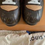Louis Vuitton Men's Brown and Khaki Trainers - Image 6