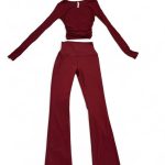 Alo Yoga Women's Burgundy and Red Leggings