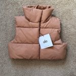 Alo Yoga Women's Pink and Tan Gilet