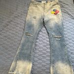 Gallery Dept. Men's Blue and Grey Jeans