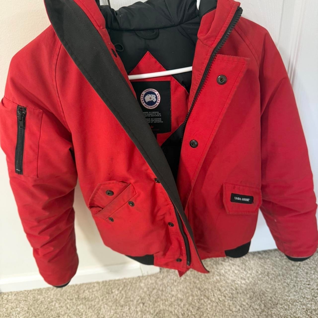 P0-54.jpg Canada Goose Women's Red Coat - Image 1