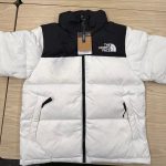 The North Face Men's White and Black Coat