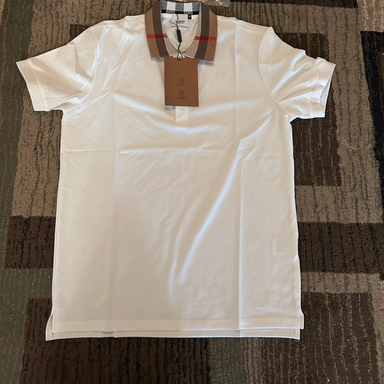 P0-551.jpg Burberry Men's White Shirt - Image 1