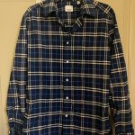 Burberry Men's Navy and Blue Shirt - Image 5