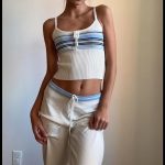 Women's White and Cream Pajamas